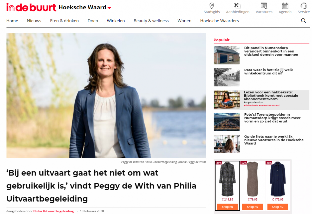 Column In de Buurt Hoeksche Waard